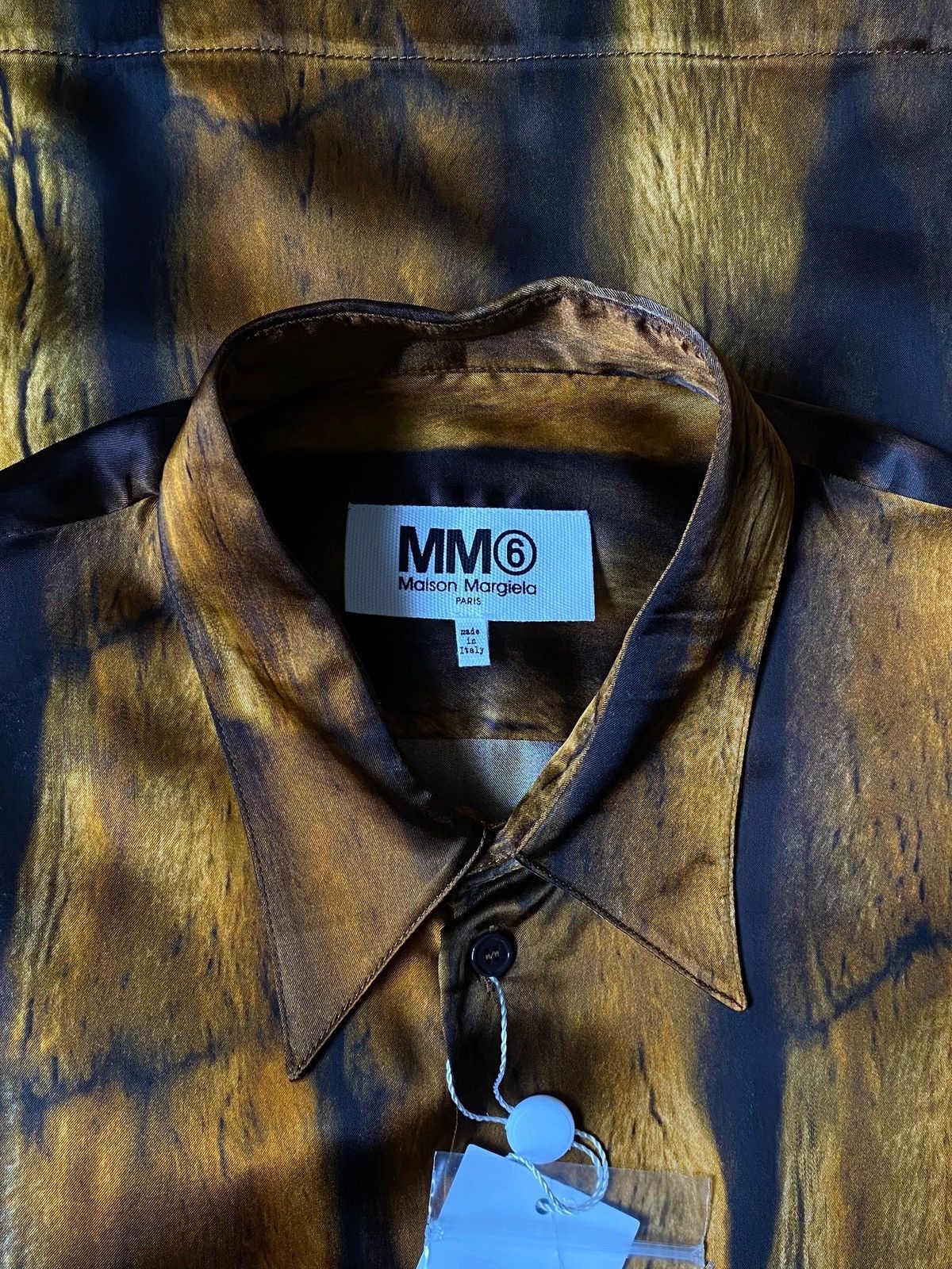 Maison Margiela NWT Maison Margiela Fur Print Sleeve Viscose Blouse Shirt Size US S / EU 44-46 / 1 - 10 Thumbnail