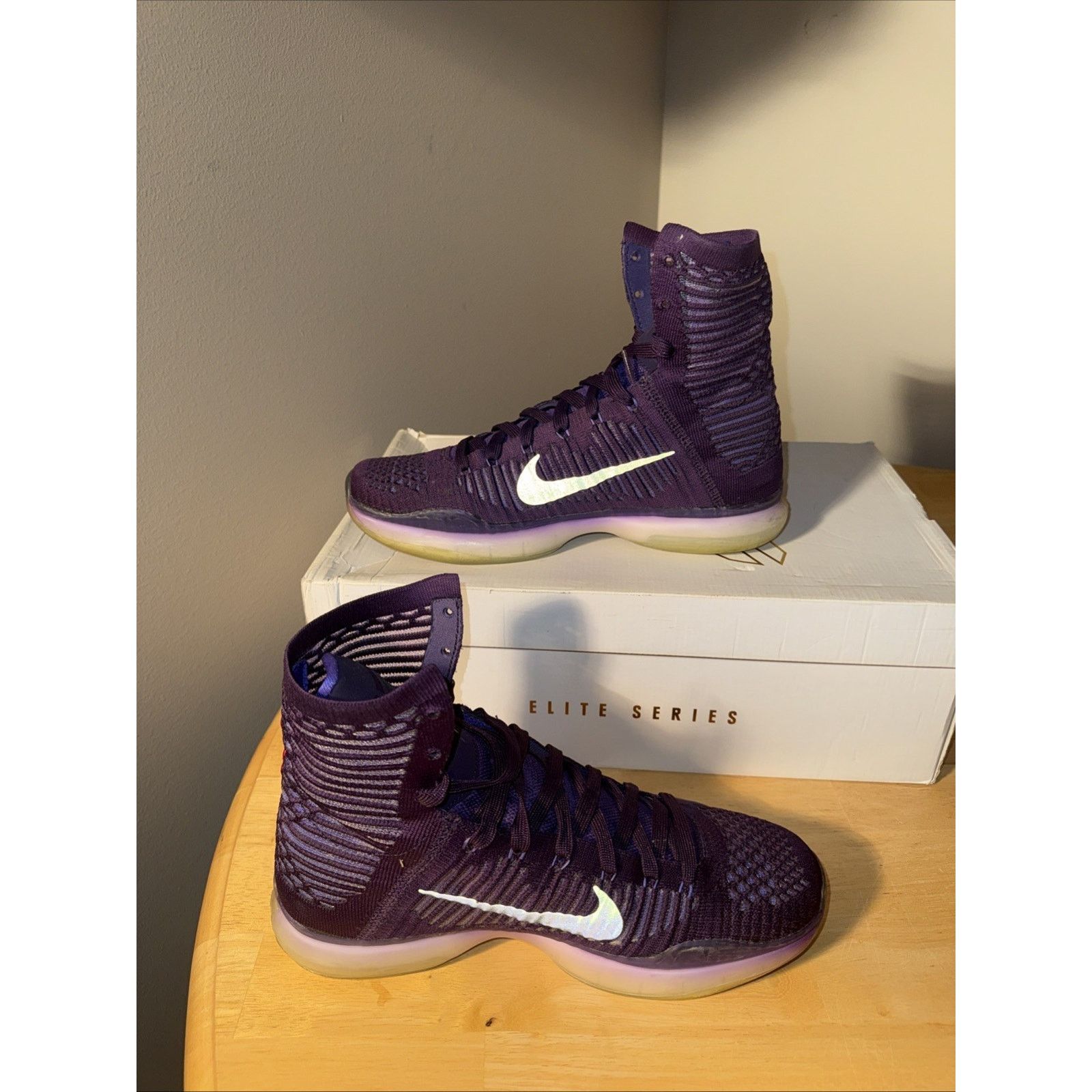 Nike Kobe X ELITE GRND Purple/RFLCT Slvr-prsn VLT Size 10.5 Size US 8.5 / EU 41-42 - 2 Thumbnail