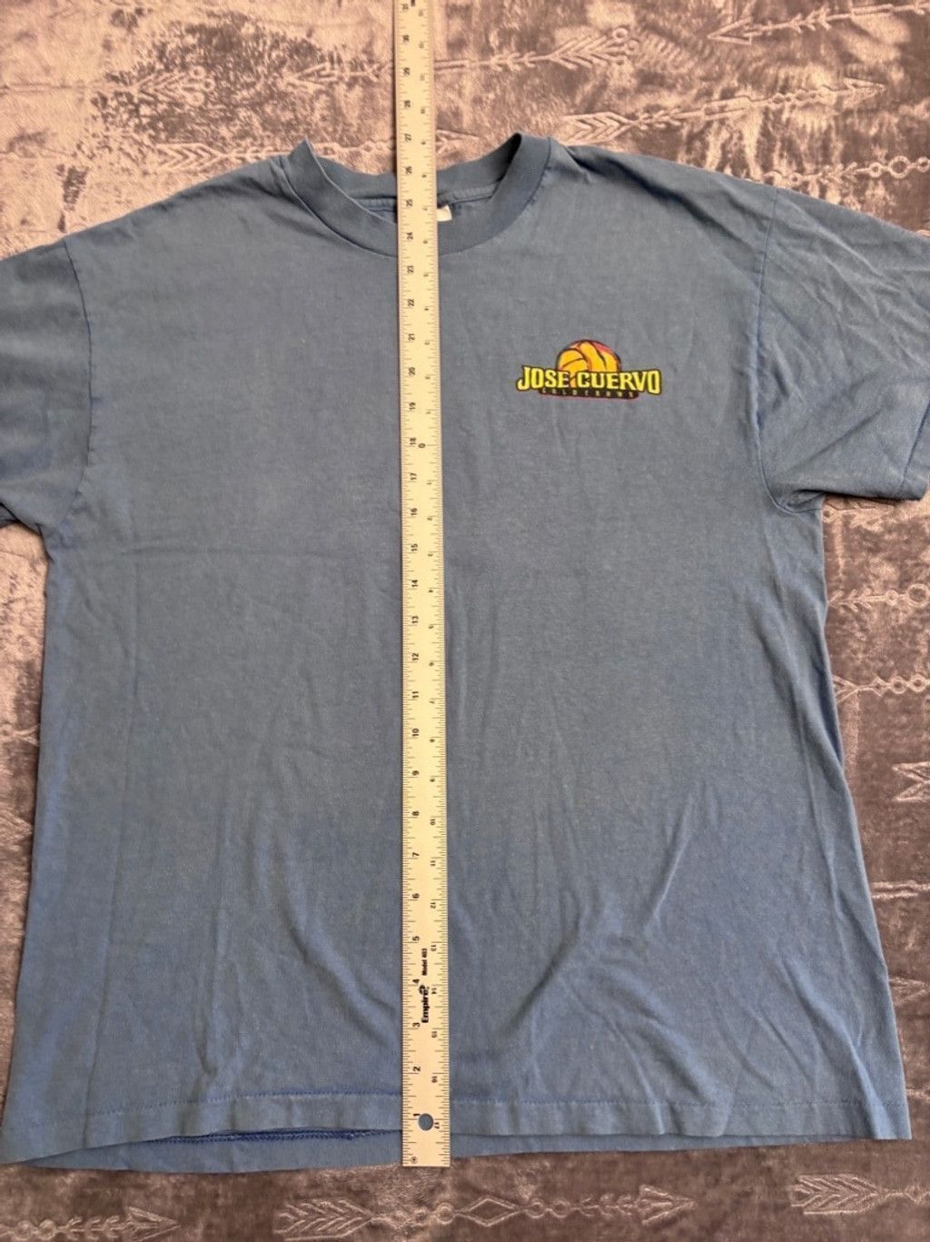 Hanes Men's Vintage 1996 Single Stitch Jose Cuervo T-Shirt Blue L Size US L / EU 52-54 / 3 - 5 Thumbnail