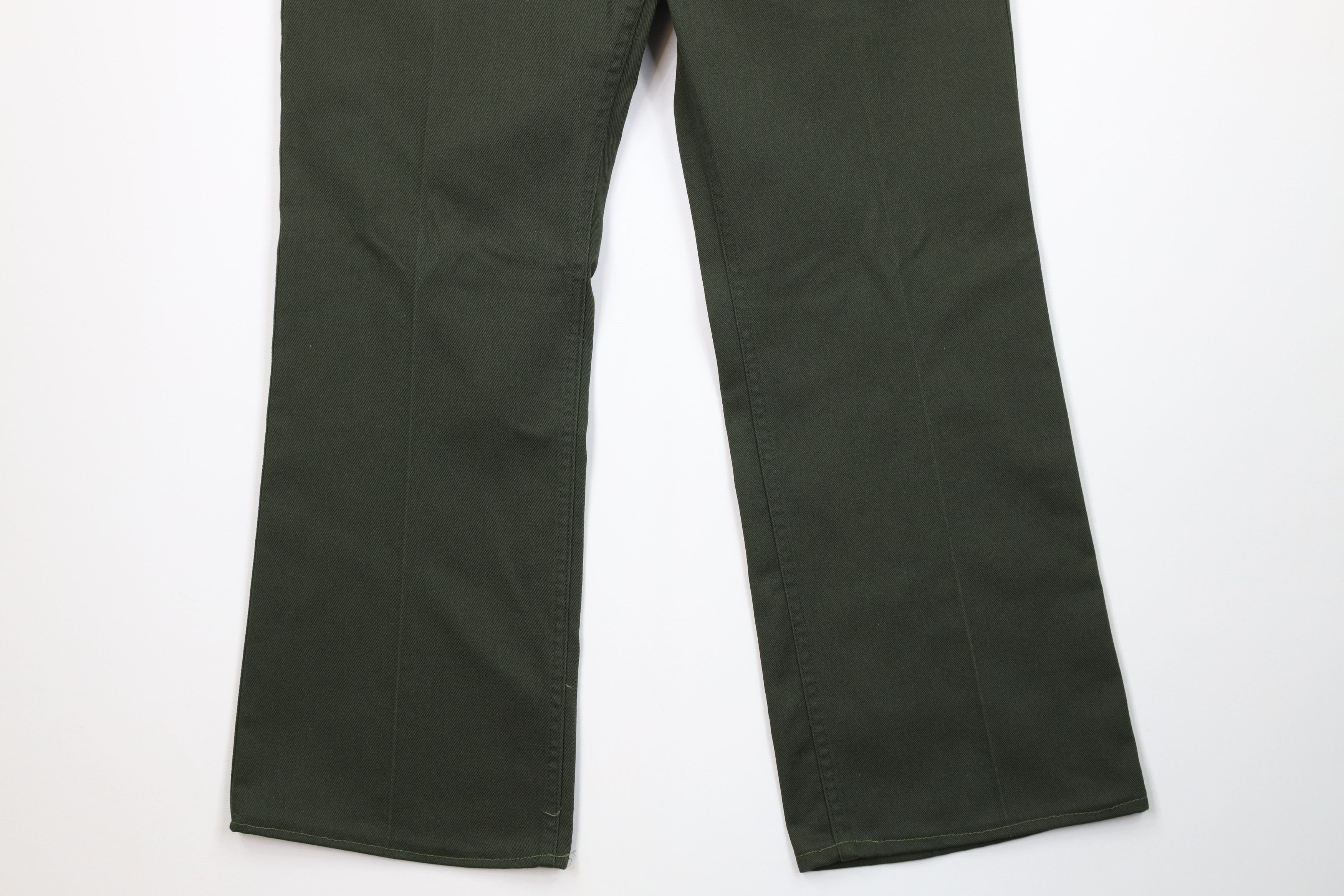 Vintage Vintage 70s Streetwear Wide Leg Bell Bottoms Jeans Green USA Size US 36 / EU 52 - 4 Thumbnail