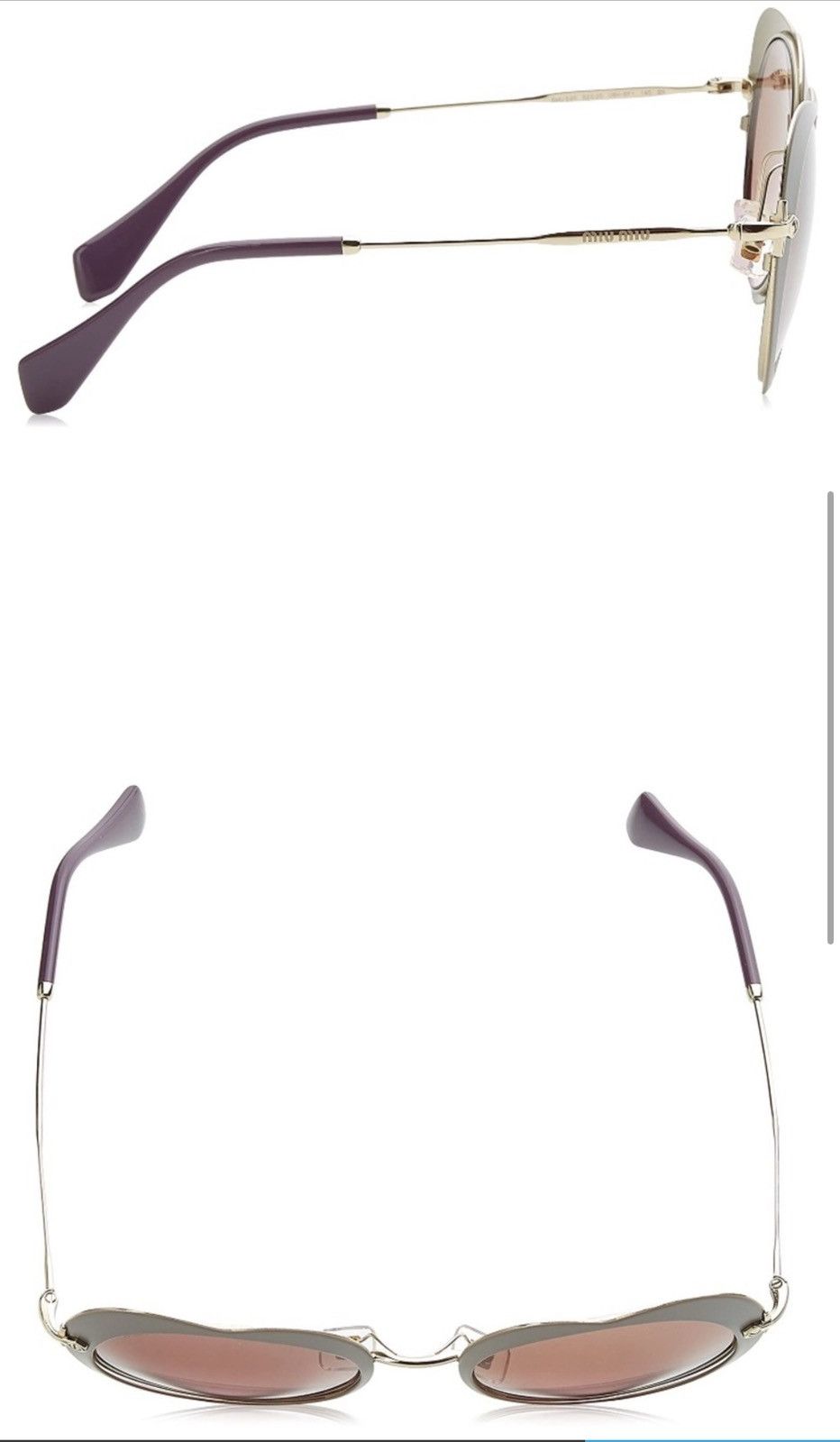 Miu Miu Heart-Shaped Lens Miu Miu Sunglasses Size ONE SIZE - 2 Thumbnail