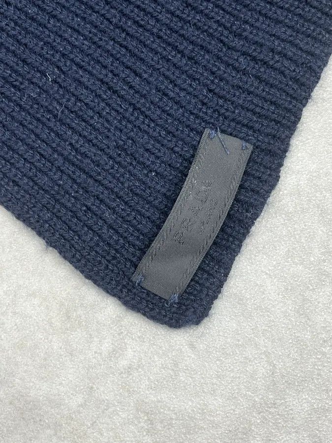 Prada 2000s Prada Navy Wool Minimalist Scarf Size ONE SIZE - 4 Thumbnail