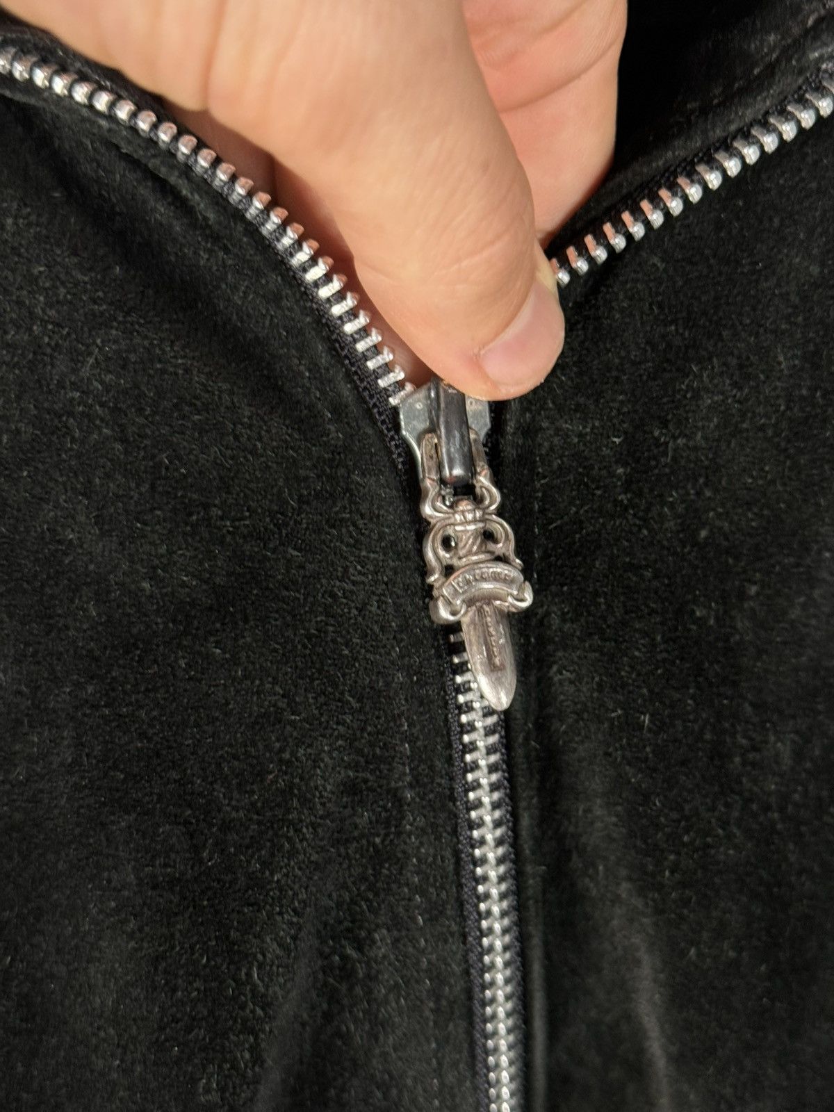 Chrome Hearts 90s GRAIL🚭 SUEDE WESTERN FLEUR JACKET .925 SILVER DOUBLE ZIP Size US L / EU 52-54 / 3 - 10 Thumbnail