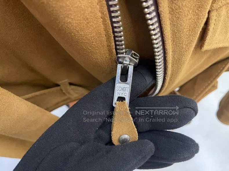 Schott Schott The first year of the suede cowhide biker jacket Size US XS / EU 42 / 0 - 6 Thumbnail