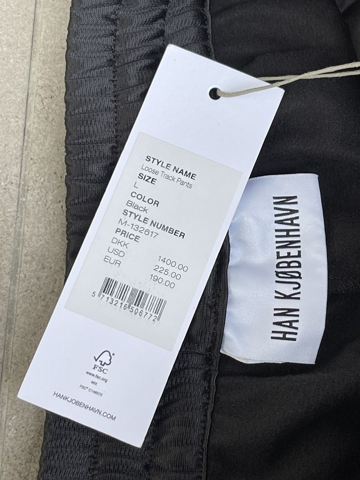 Han Kjobenhavn SS23 !DSWT! Han Kjobenhavn Oversized Loose Black Track Pants Size US 34 / EU 50 - 25 Thumbnail