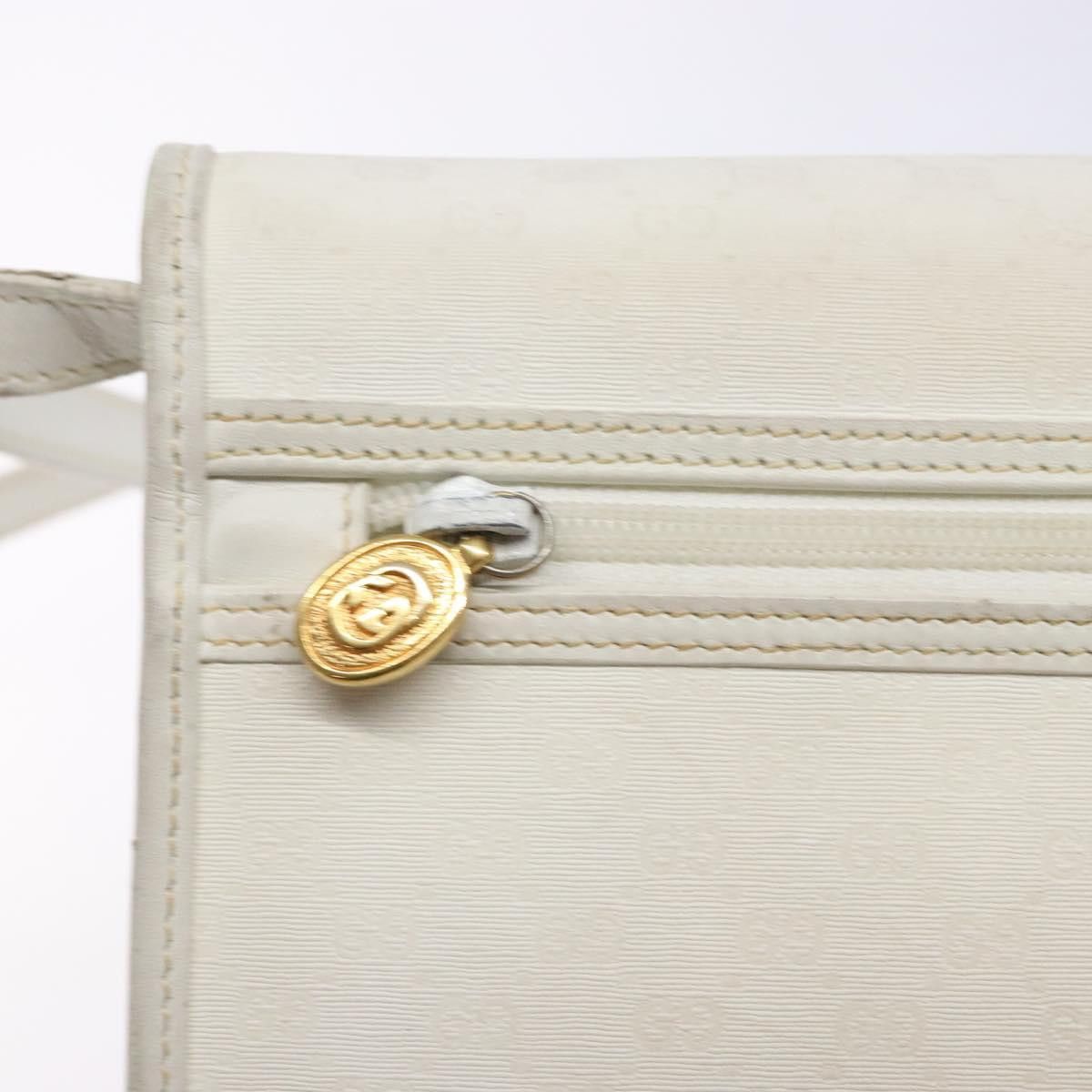 Gucci GUCCI Micro GG Supreme Shoulder Bag Pvc White Gold 004 58 Size ONE SIZE - 15 Thumbnail