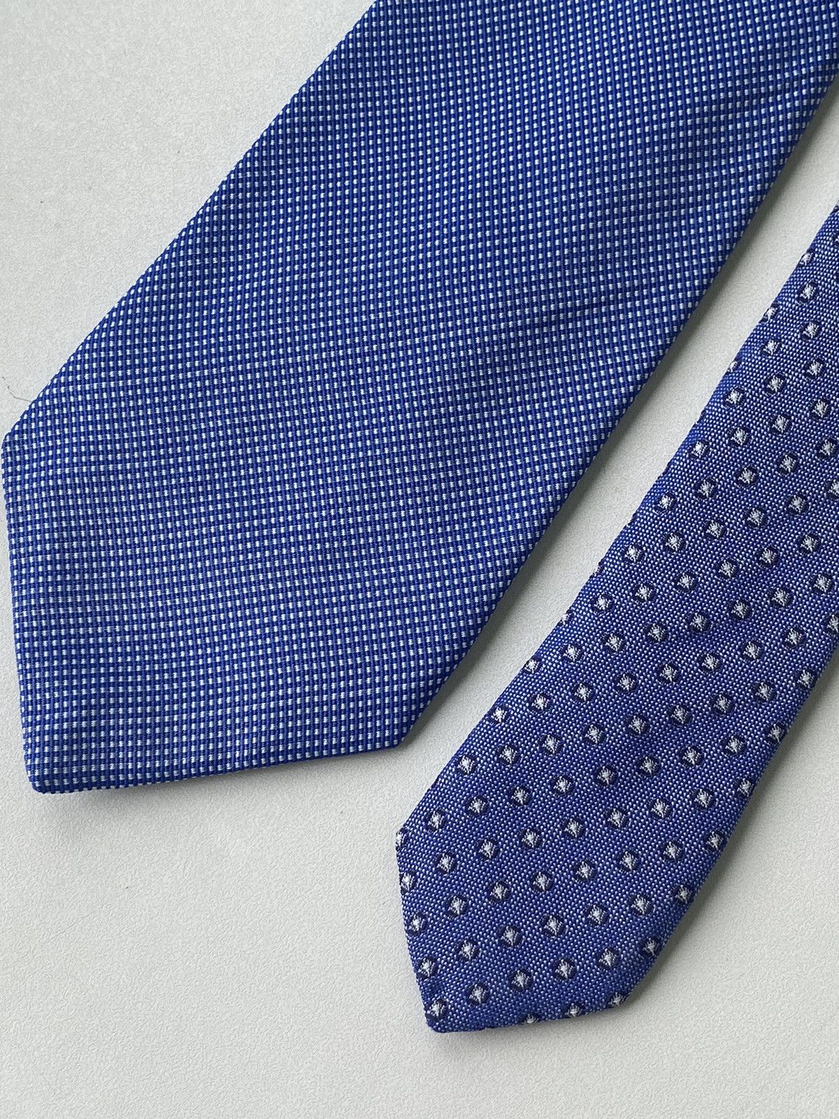Tommy Hilfiger Tommy Hilfiger navy blue silk necktie with spotted print Size ONE SIZE - 8 Thumbnail
