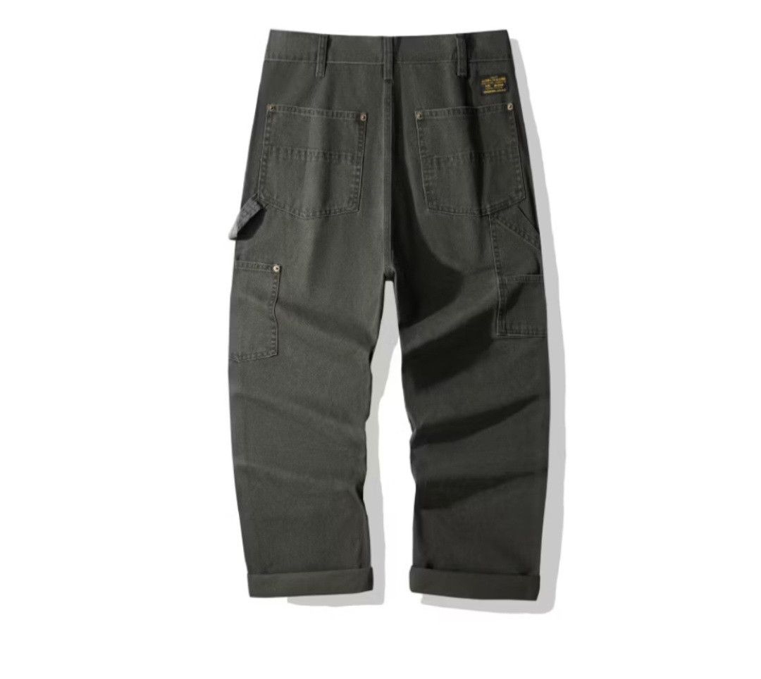 Japanese Brand Double knee green colour Japanese style straight cut pant Size US 32 / EU 48 - 2 Thumbnail