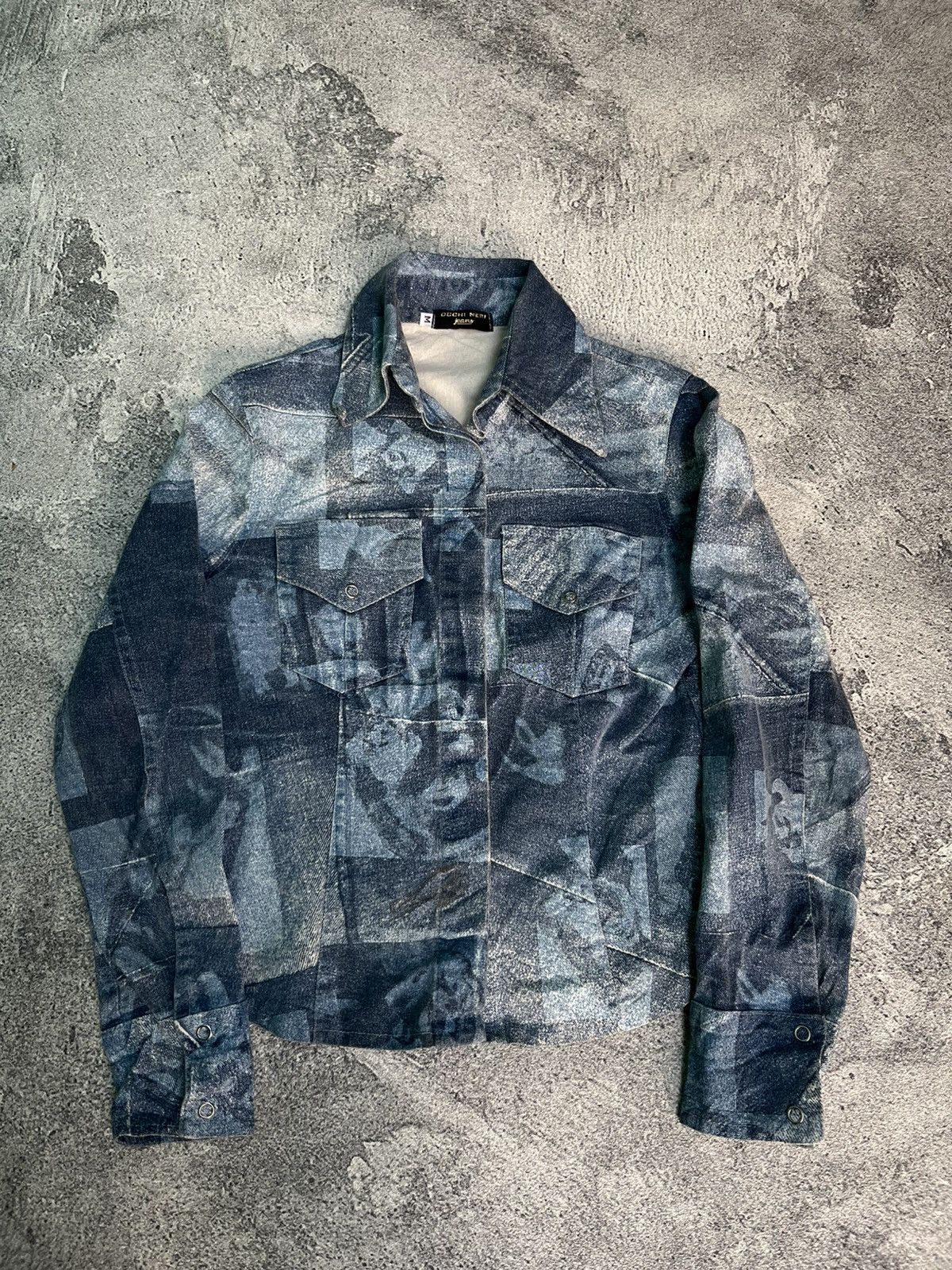 Other Y2K VINTAGE GOTHIC DENIM JACKET BY OCCHI NERI Size M / US 6-8 / IT 42-44 - 1 Thumbnail