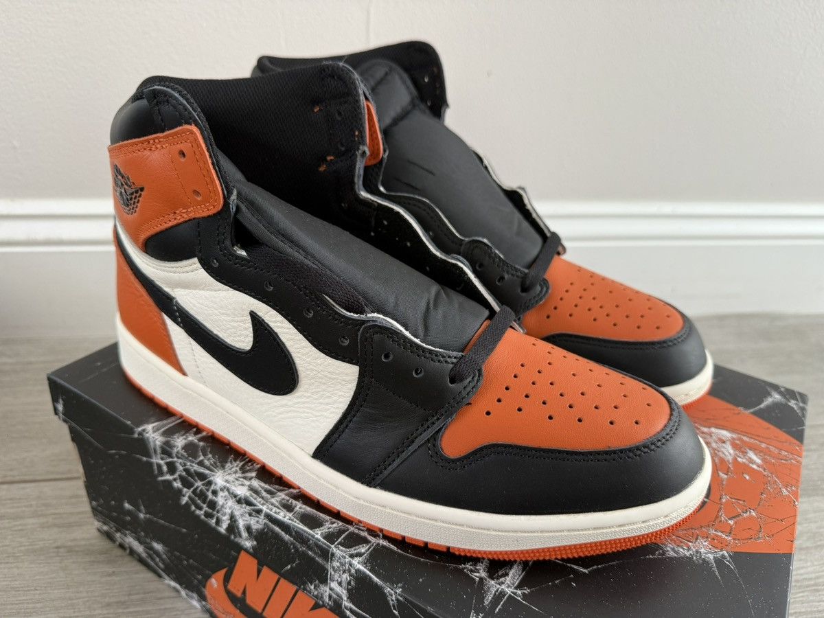 Jordan Brand Jordan 1 Retro High OG Shattered Backboard Black Starfish 12 Size US 12 / EU 45 - 4 Thumbnail
