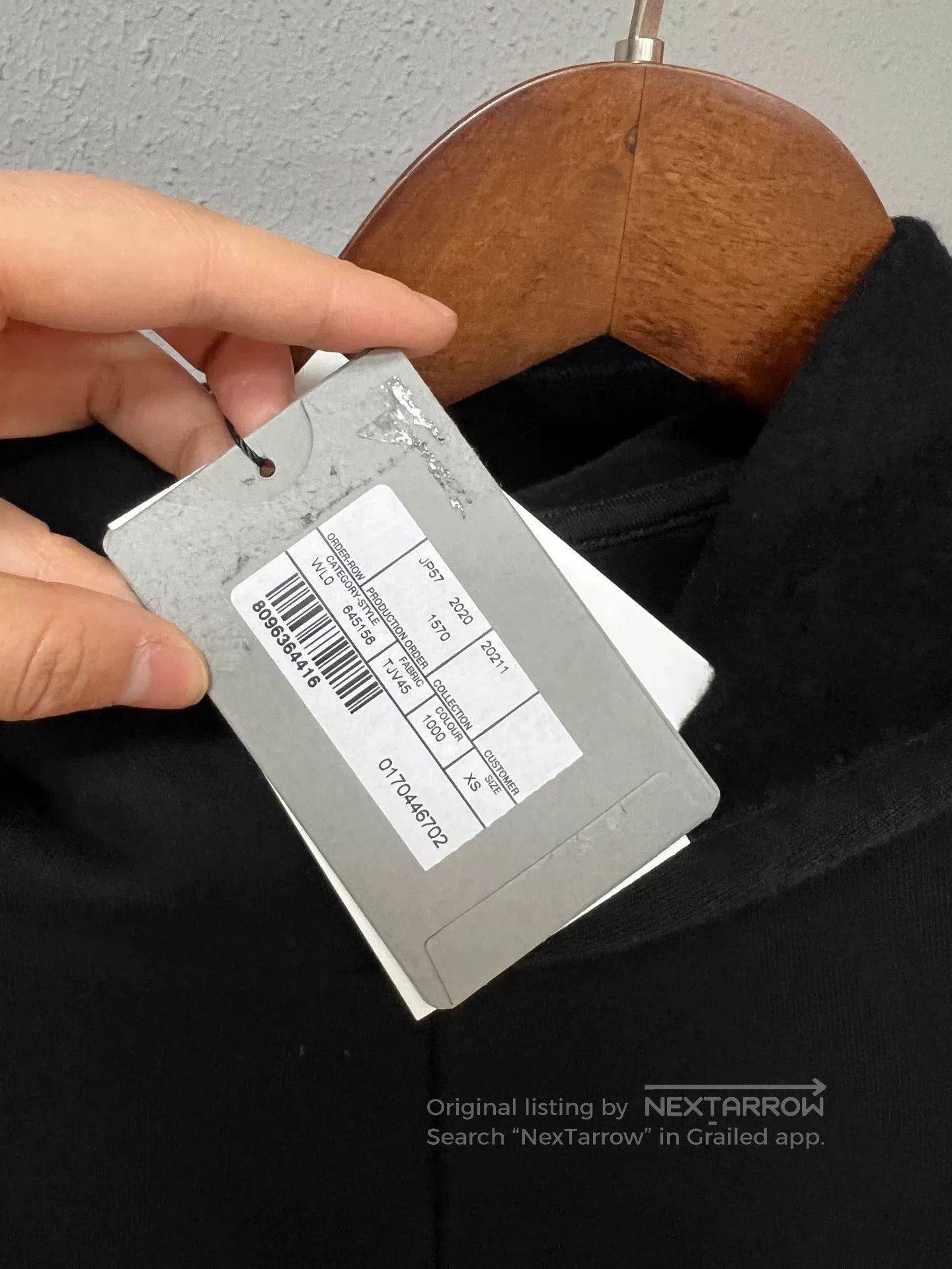 Balenciaga black balenciaga hooded poncho. Size XS / US 0-2 / IT 36-38 - 3 Thumbnail