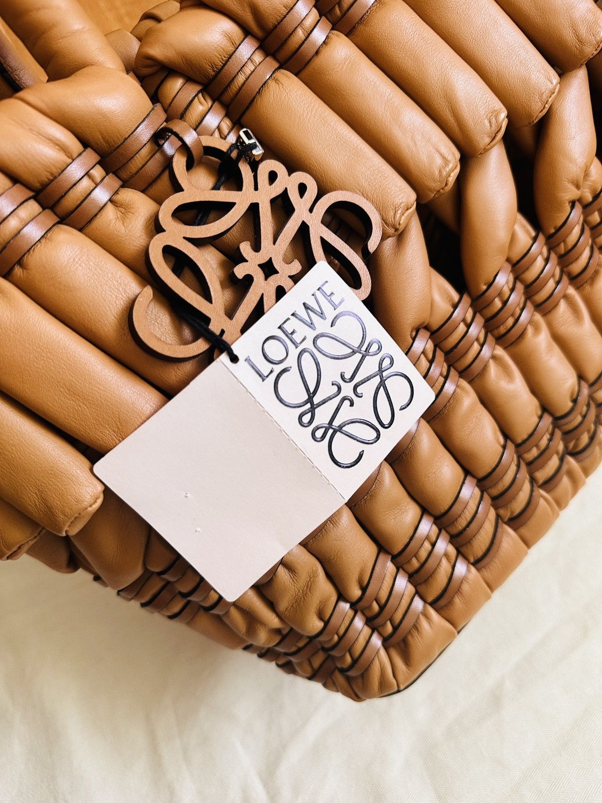 Loewe Small Tubular Basket in nappa lambskin Size ONE SIZE - 7 Thumbnail