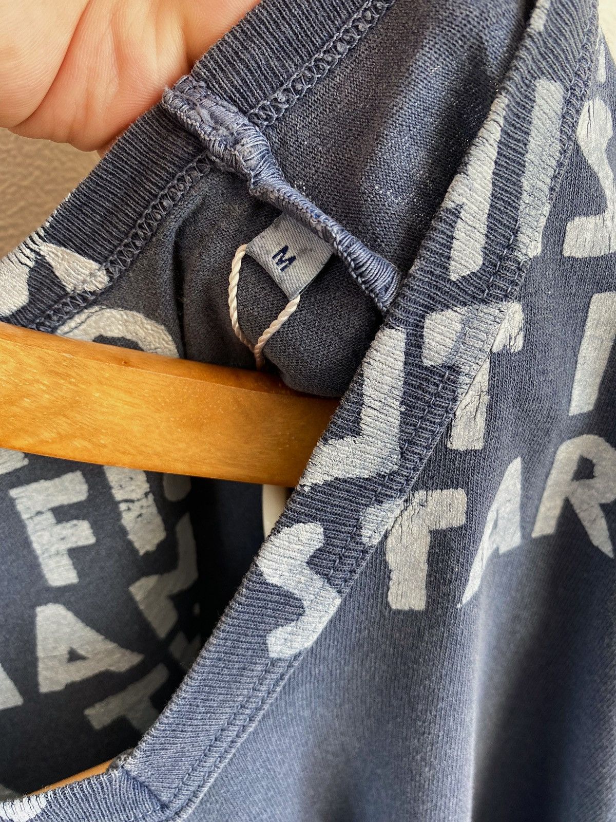 Maison Margiela MAISON MARTIN MARGIELA AIDS garment dyed v- neck t-shirt Size US M / EU 48-50 / 2 - 12 Thumbnail