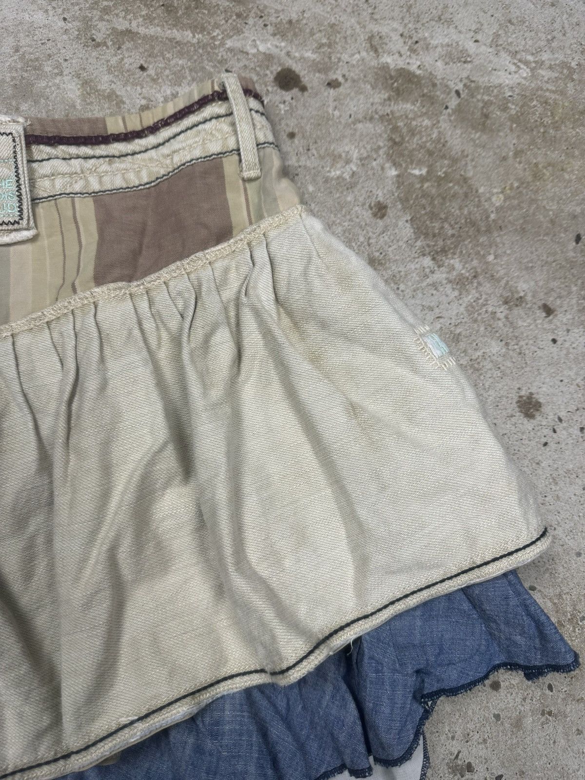 Marithe + Francois Girbaud Marithe Francois Girbaud Mini Patchwork Skirt Iconic Size 27" / US 4 / IT 40 - 10 Thumbnail