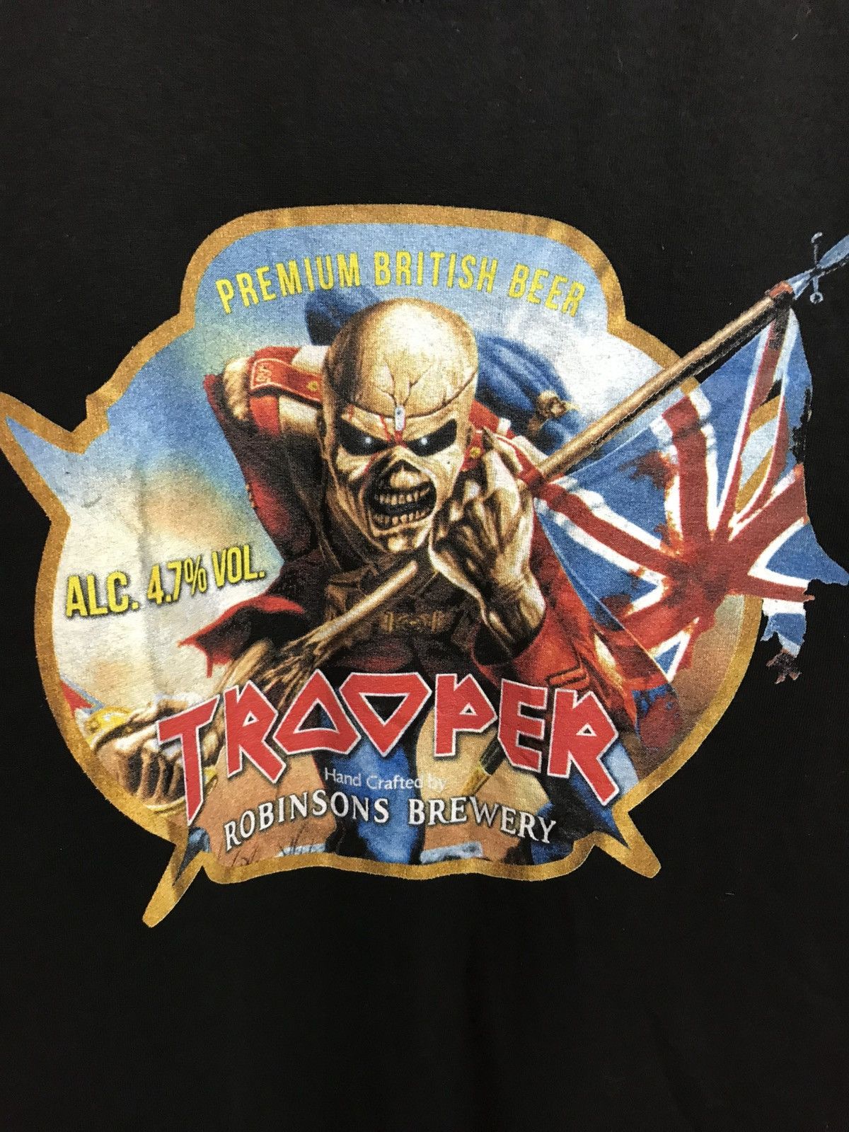 Iron Maiden Iron Maiden Trooper beer band tee Size US XL / EU 56 / 4 - 3 Thumbnail