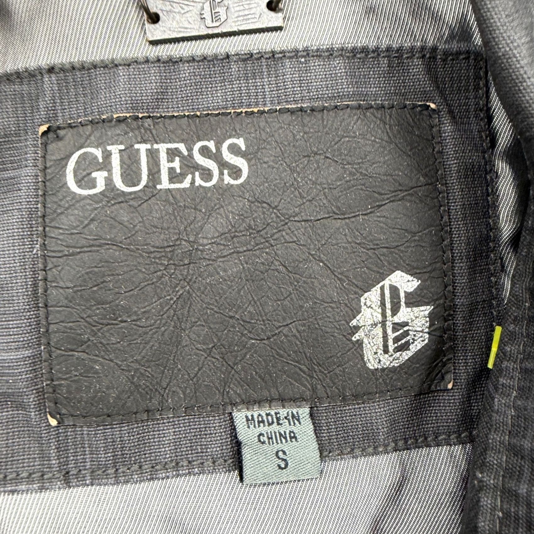 Guess VINTAGEGUESS Gray Plaid Utility Jacket Zip Button Pockets Size S Canvas Mens Jacket Size US S / EU 44-46 / 1 - 3 Thumbnail