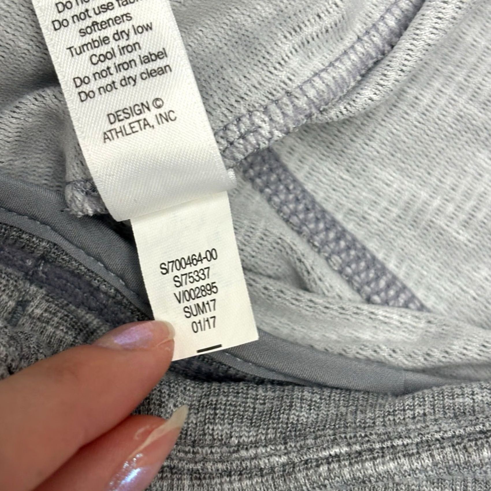 Athleta Athleta Skirt Womens S Gray Techie Terry Mini Athletic Drawstring Pull On Space Dye Size 28" / US 6 / IT 42 - 5 Thumbnail
