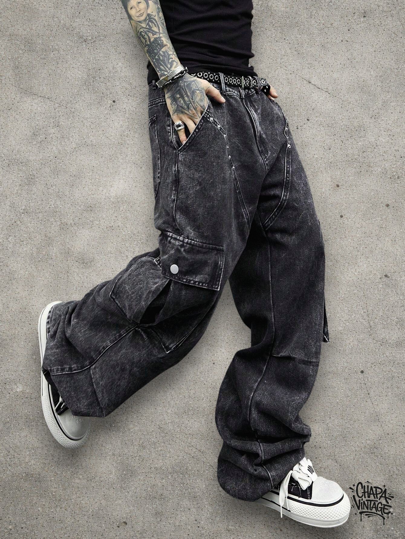 Japanese Brand Opium goth cargo jeans Size US 32 / EU 48 - 1 Thumbnail
