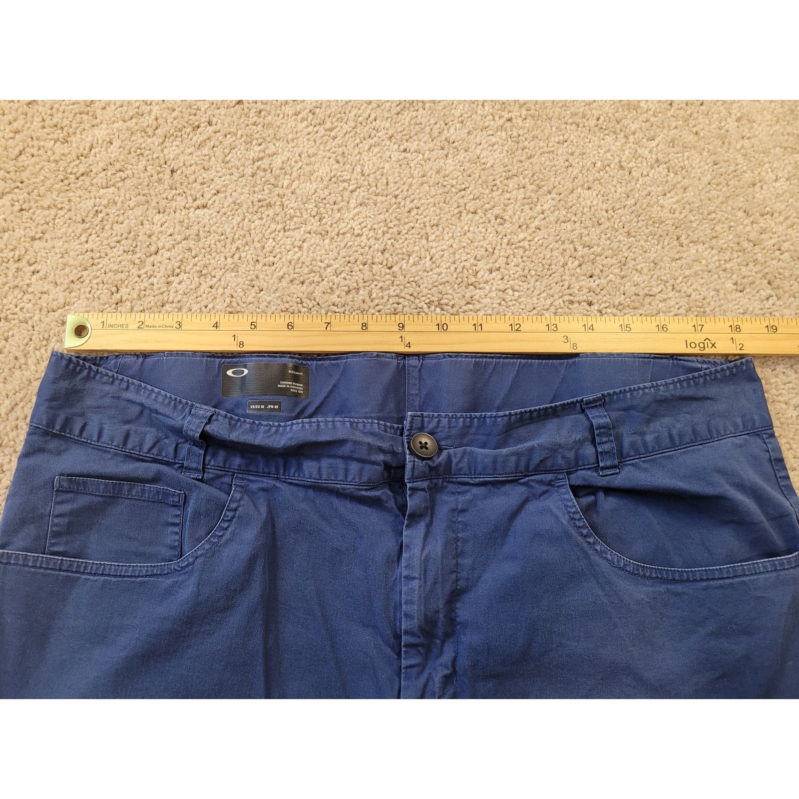 Oakley Oakley Performance Stretch Shorts 36 Blue Lightweight Size US 36 / EU 52 - 6 Thumbnail