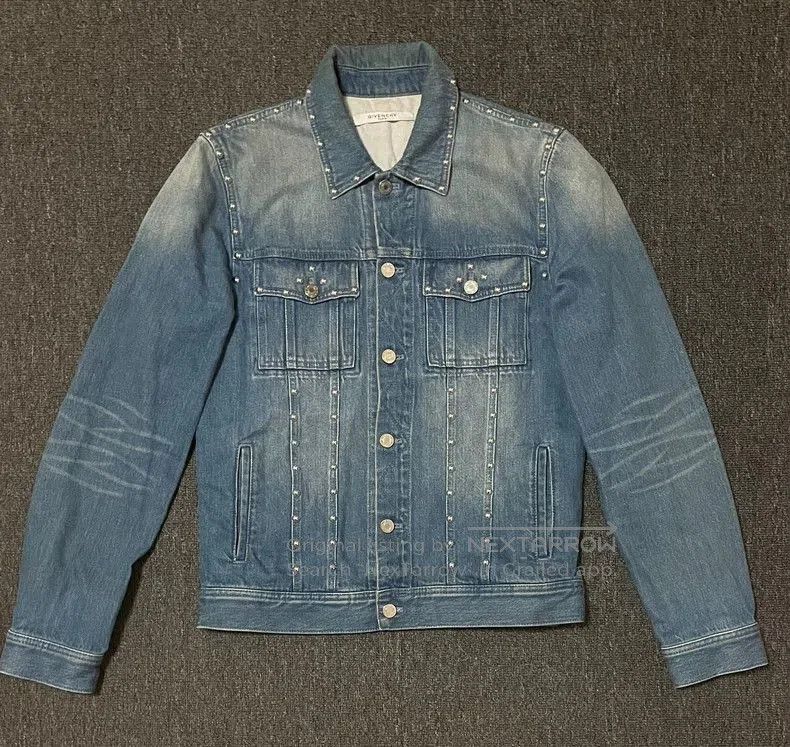 Givenchy Givenchy Studded Denim Jacket Outerwear. Size US S / EU 44-46 / 1 - 1 Thumbnail