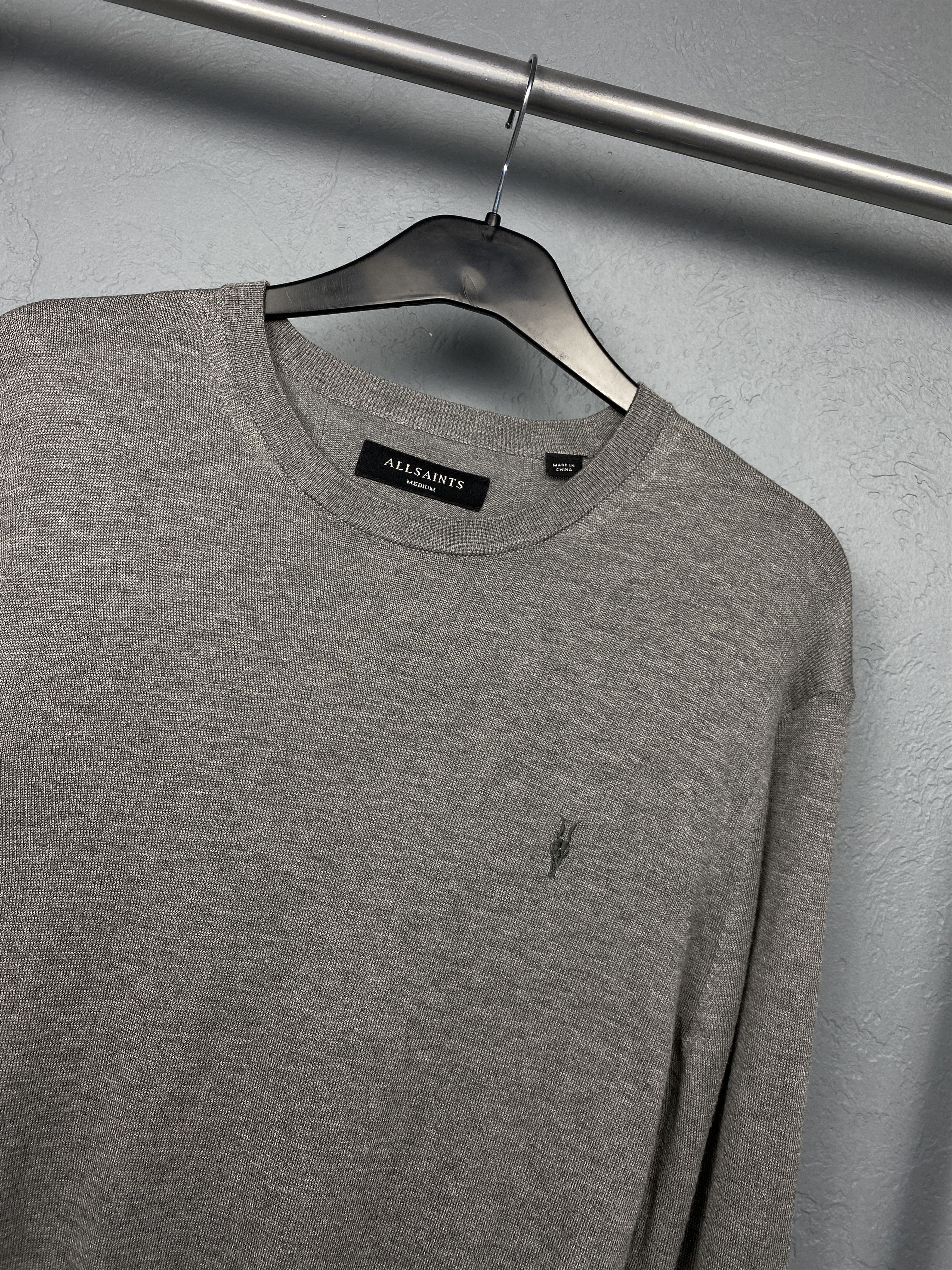 Allsaints × Vintage AllSaints Mens Nomo Crew Neck Knit Sweater Size US M / EU 48-50 / 2 - 2 Thumbnail