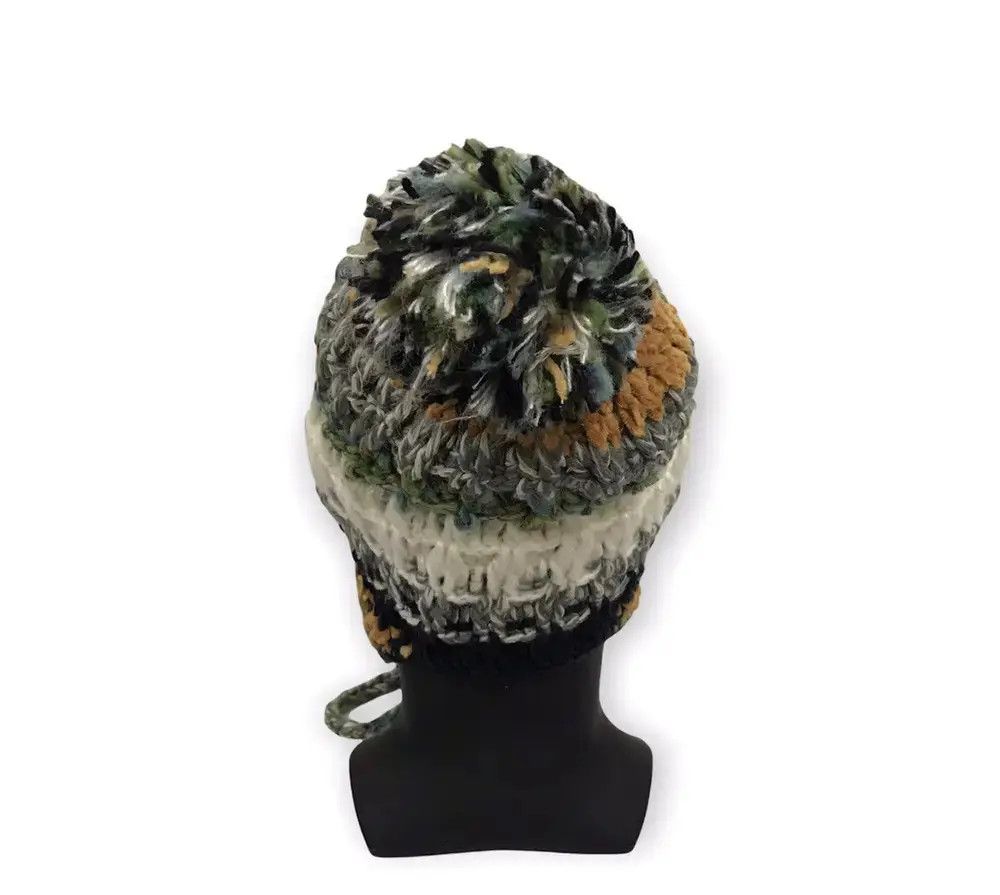 Japanese Brand × Kapital × Vintage Rare Earflap Knit Japan Beanie Hat Size ONE SIZE - 4 Thumbnail
