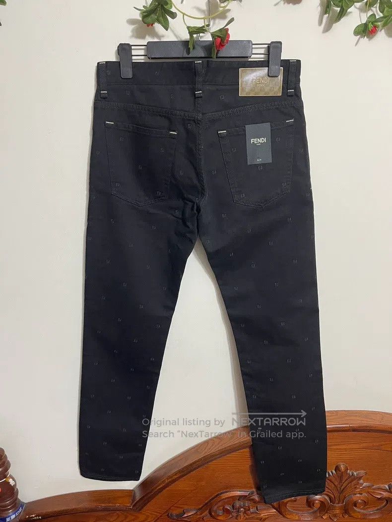 Fendi Fendi Embroidered Denim Pants Size US 32 / EU 48 - 2 Thumbnail