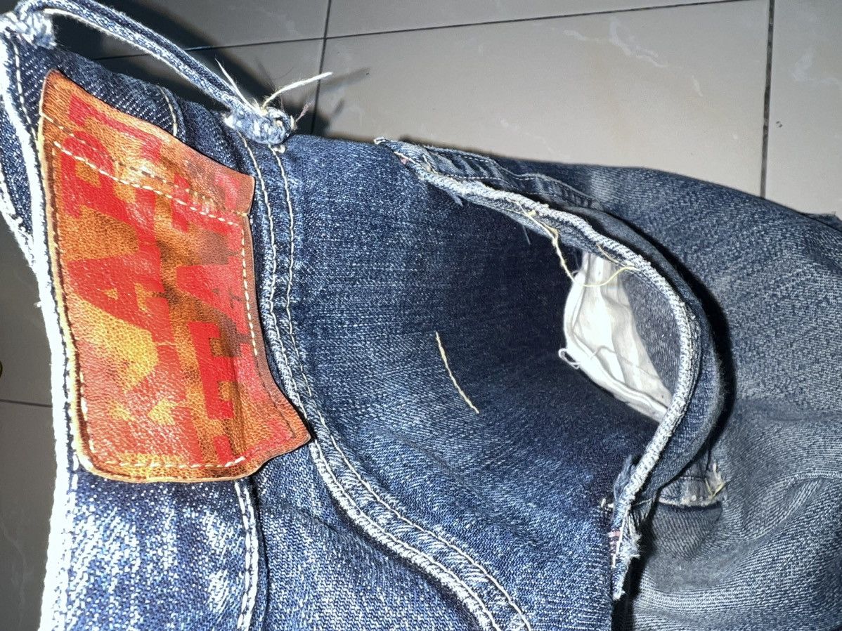 Kapital Kountry Vintage Kapital Distressed Straight Cut Denim Jeans 31x32 Size US 31 - 20 Thumbnail