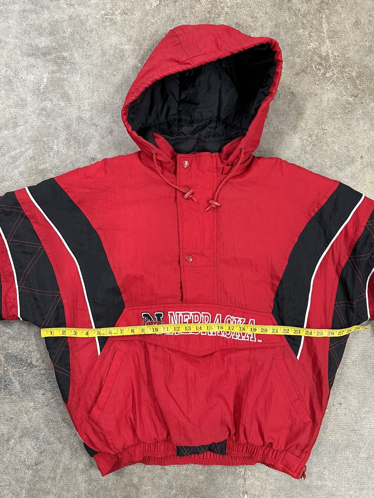 Starter Vintage 90s Starter Nebraska Cornhuskers Puffer Jacket Size US XL / EU 56 / 4 - 15 Thumbnail