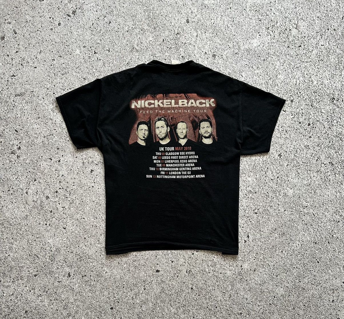 Band Tees Nickelback Feed The Machine UK Tour May 2018 T-Shirt Size US XXL / EU 58 / 5 - 6 Thumbnail