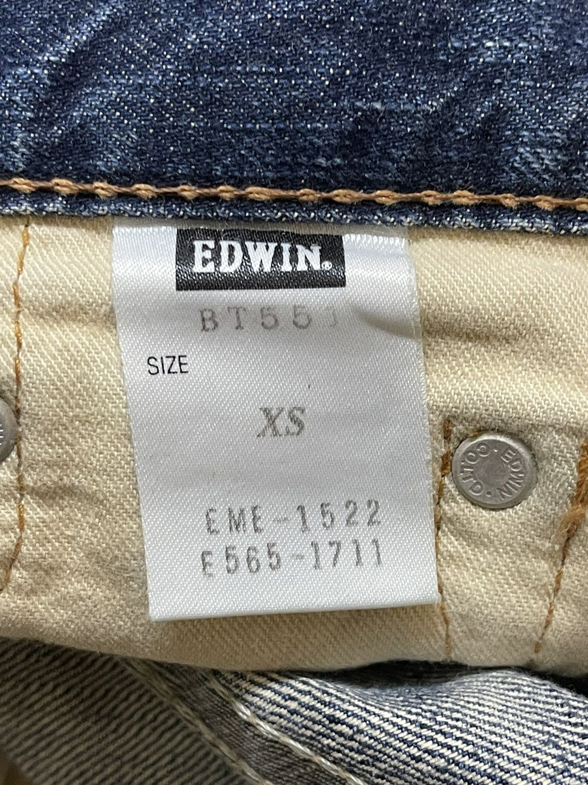 Edwin Vintage Edwin 503 Mud Faded Wash Distress Flare Jeans Size US 29 - 10 Thumbnail