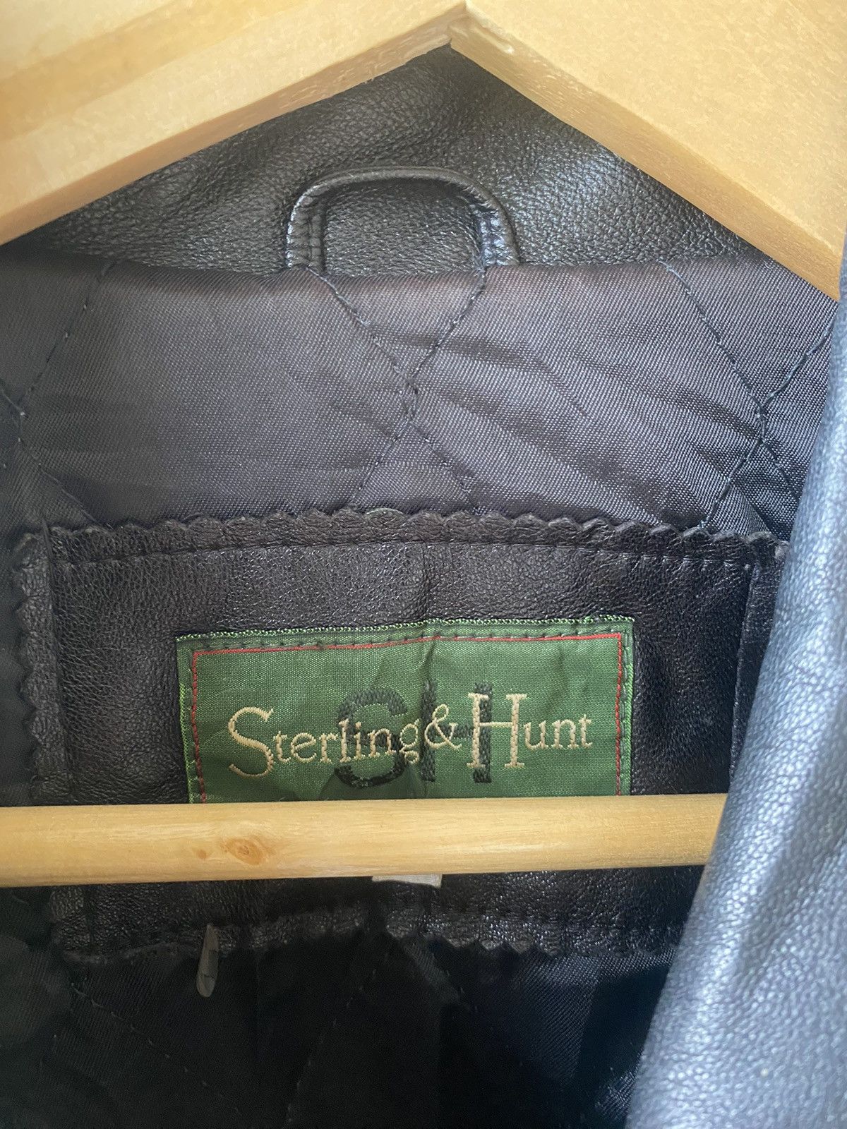 Vintage HUNT SHEEPSKIN LEATHER JACKET CASUAL 90s PUNK LGB Size US M / EU 48-50 / 2 - 6 Thumbnail