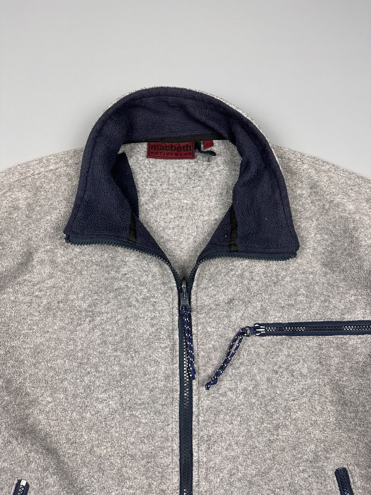 Macbeth × Vintage Vintage Macbeth Active Wear Zipper Up Fleece Size US L / EU 52-54 / 3 - 8 Thumbnail