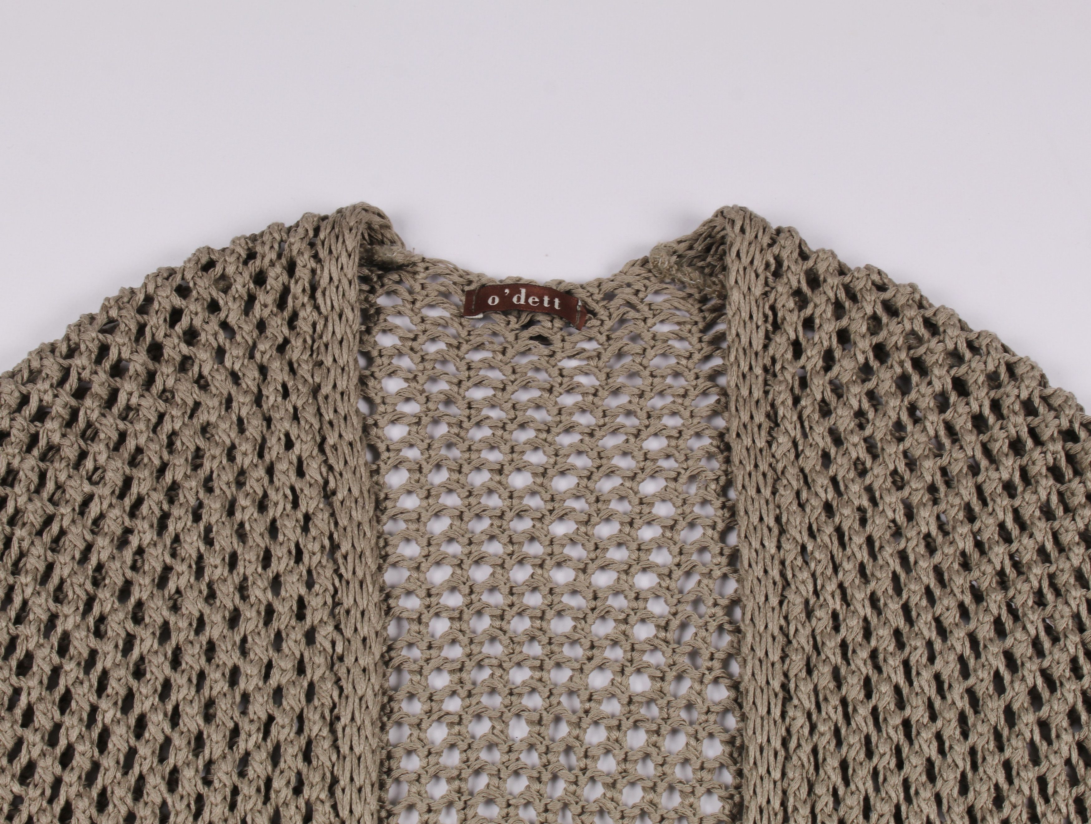 Vintage Vintage Y2K Boho Net Knit Oversized Cardigan Size M / US 6-8 / IT 42-44 - 5 Thumbnail