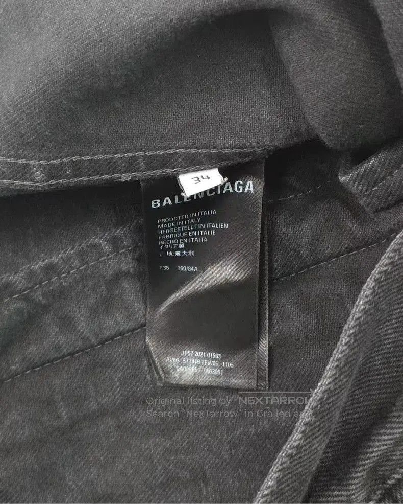 Balenciaga Balenciaga Distressed Denim Jacket. Size US XS / EU 42 / 0 - 4 Thumbnail