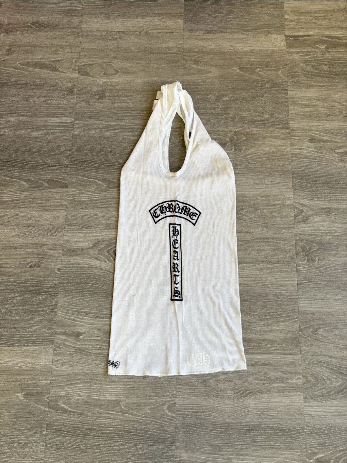 Chrome Hearts White Rib Logo Tank Top