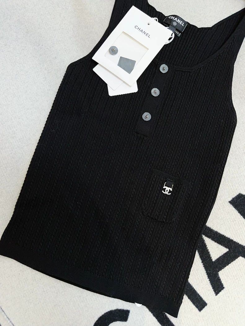 Chanel Chanel 22P black lion buckle knitted suspender Size XS / US 0-2 / IT 36-38 - 3 Thumbnail