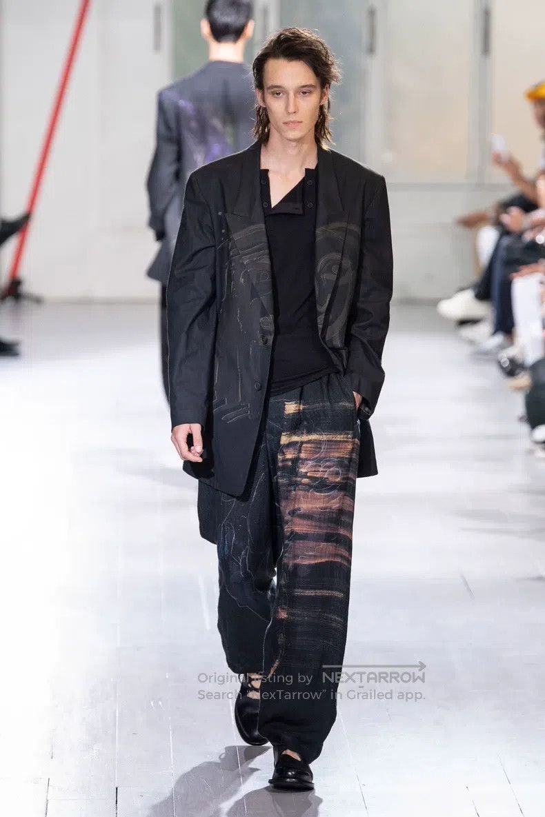 Yohji Yamamoto Yohji Yamamoto size 2 20ss show cropped wide-leg pants Size US 28 / EU 44 - 9 Thumbnail