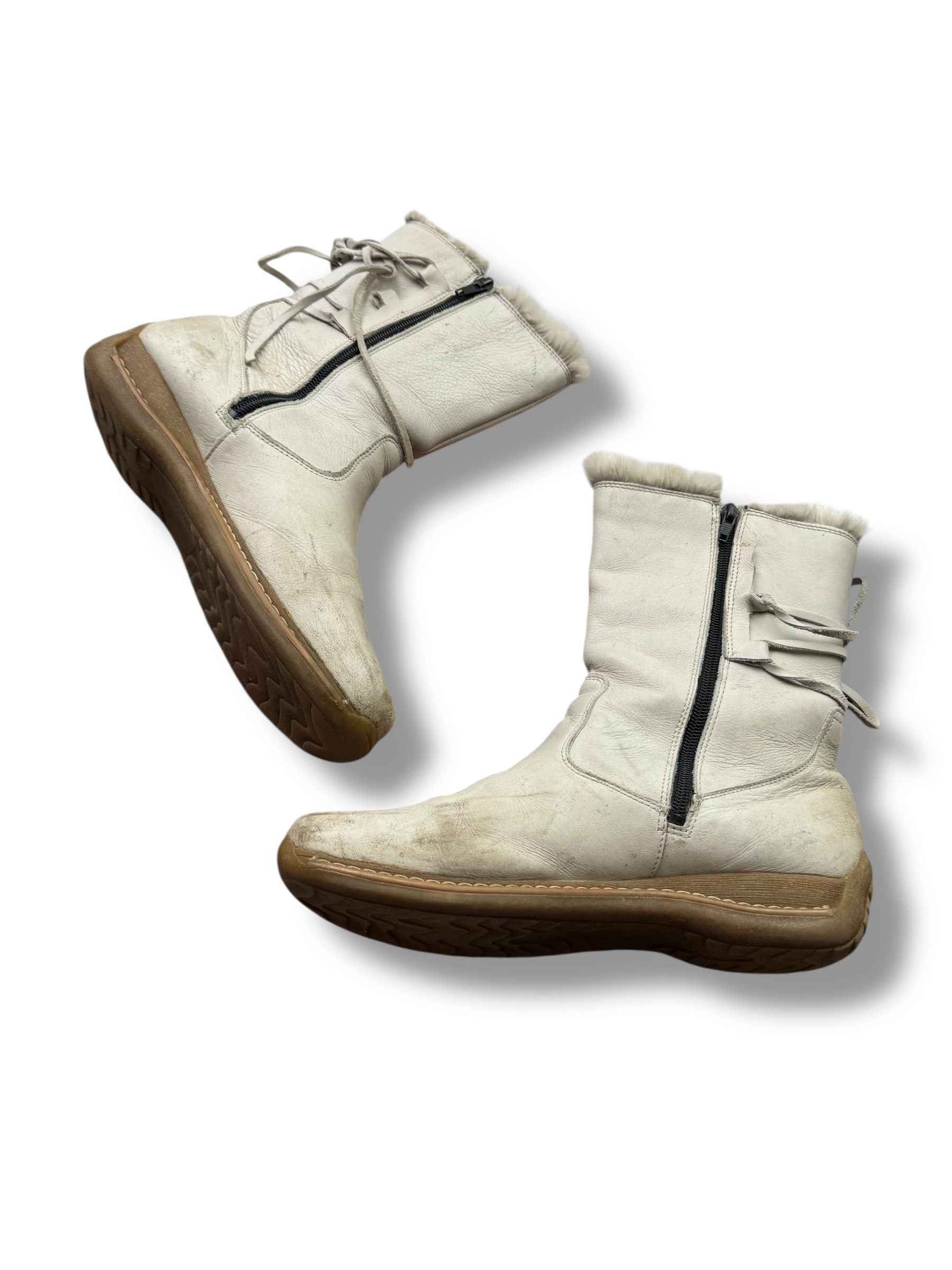 Vintage Leather Boots From The 90's (V50) Size US 11 / IT 41 - 2 Thumbnail