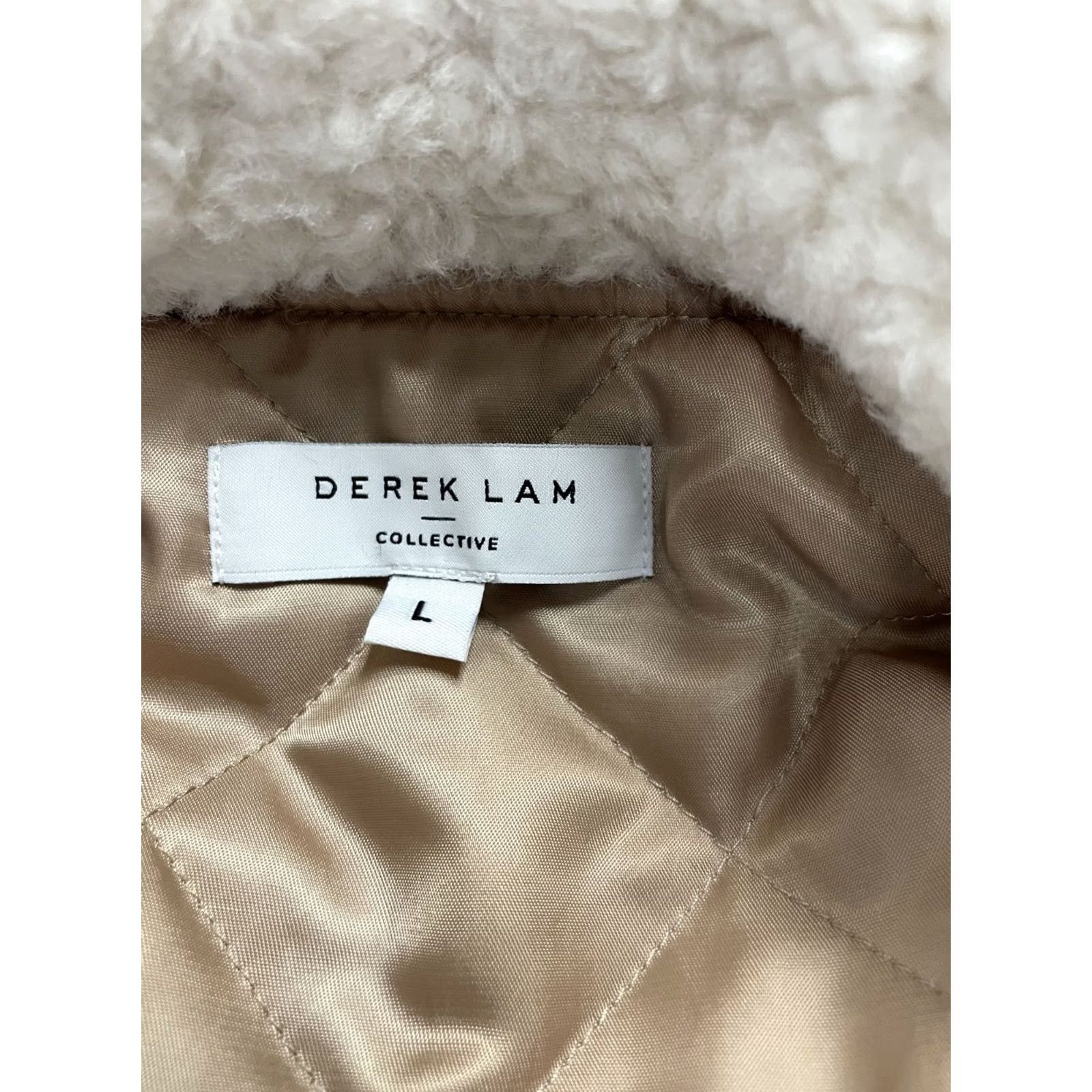 Vintage DEREK LAM OVERSIZED COLLAR JACKET BEIGE L Size L / US 10 / IT 46 - 3 Thumbnail