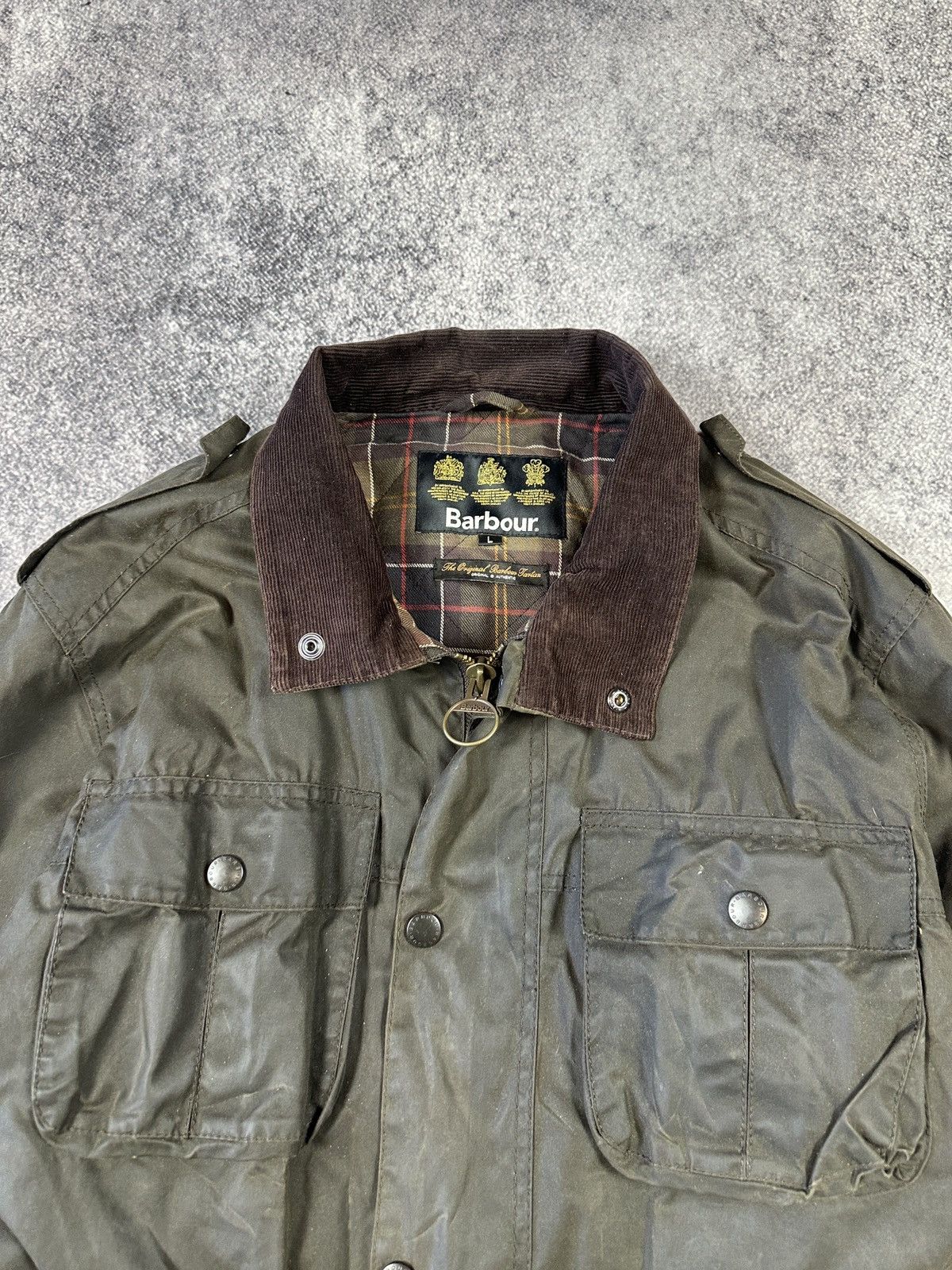 Barbour Vintage Barbour Wax Sapper Jacket UK Style Streetwear L Size US L / EU 52-54 / 3 - 3 Thumbnail