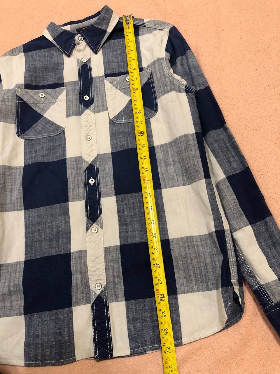 Allsaints Vintage cell print shirt Allsaints slim fit Y2K streetwear Size US XS / EU 42 / 0 - 8 Thumbnail