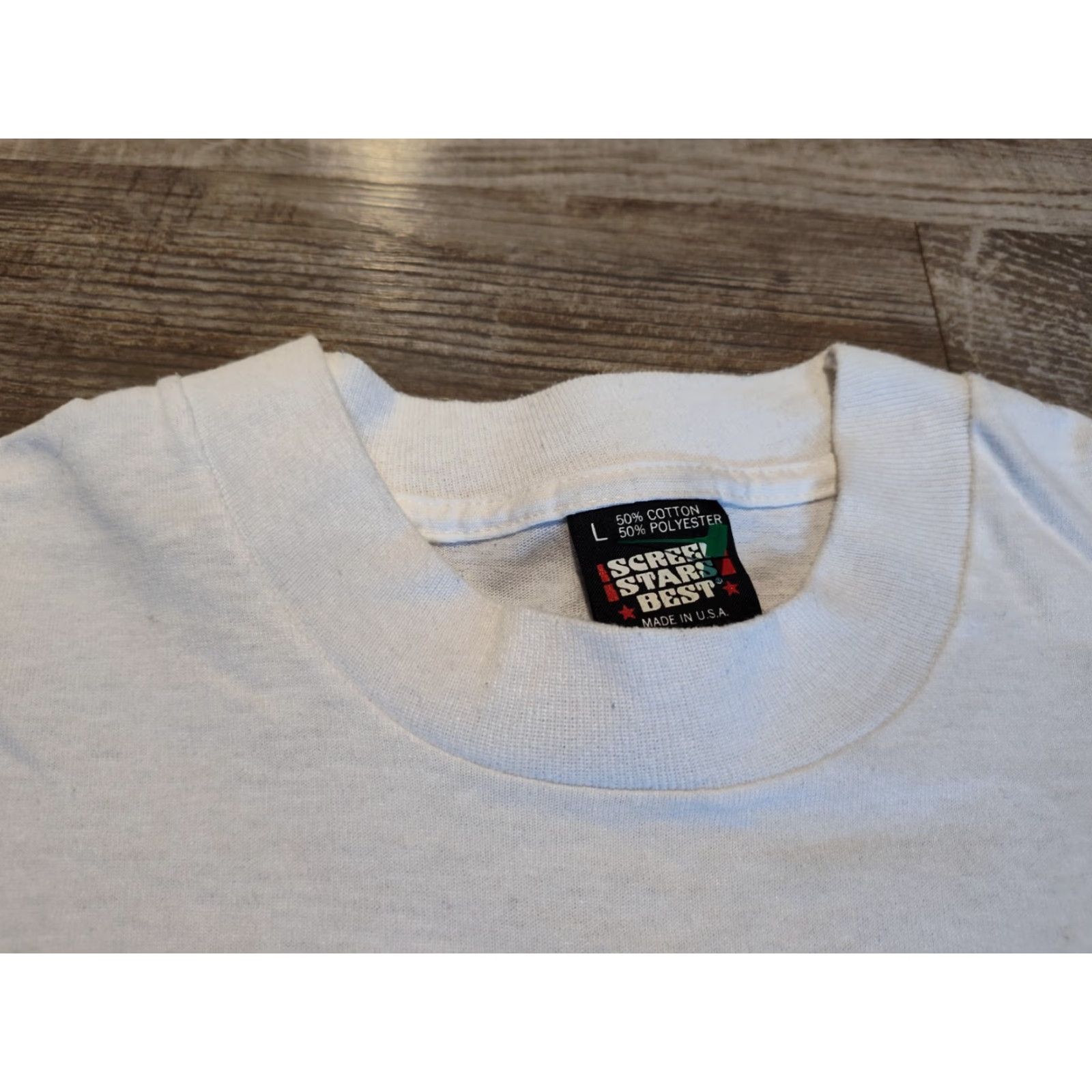 Vintage VINTAGE Screen Stars 1990s Unisex Cotton T-Shirt Wildflowers of Alaska White Large Short Sleeve Made in USA Size US L / EU 52-54 / 3 - 3 Thumbnail