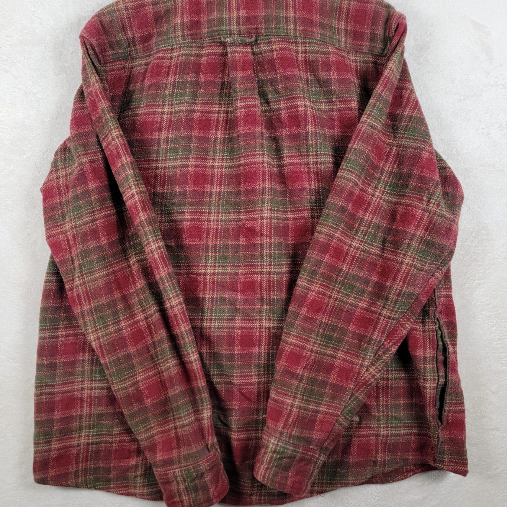 Orvis Orvis Shirt Mens XL Red Plaid Heavyweight Flannel Double Pocket Hand Warmer Size US XL / EU 56 / 4 - 5 Thumbnail