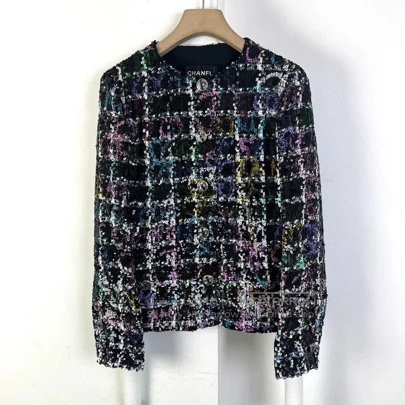 Chanel Chanel 22A Sequin Tweed Jacket. Size US S / EU 44-46 / 1 - 2 Thumbnail