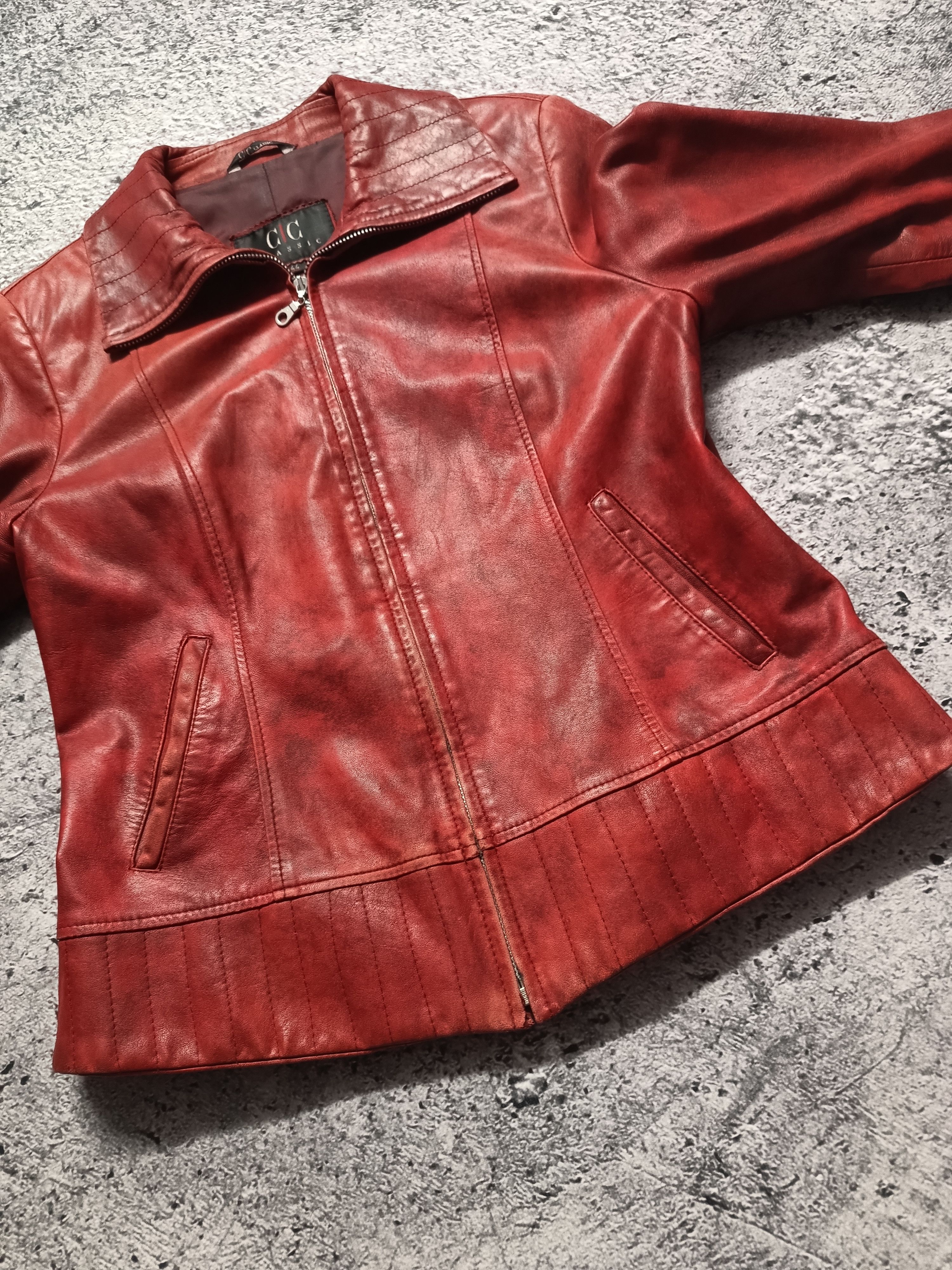 Vintage Vintage Faded Leather Jacket Size M / US 6-8 / IT 42-44 - 3 Thumbnail