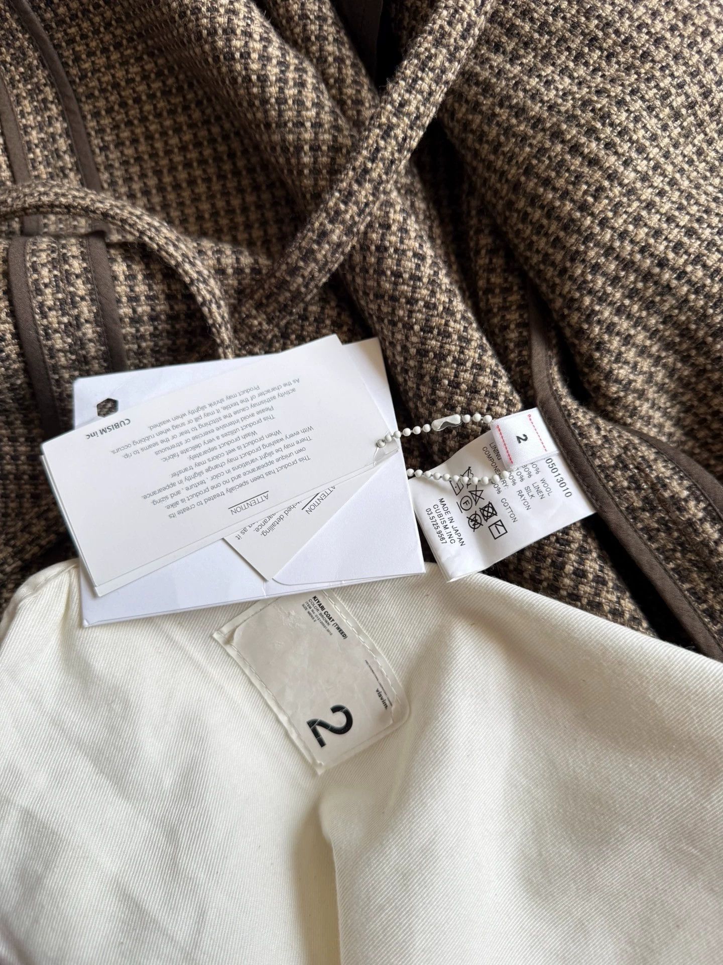 Visvim VISVIM 21AW KIYARI COAT TWEED BROWN SIZE 2 Size US M / EU 48-50 / 2 - 9 Thumbnail