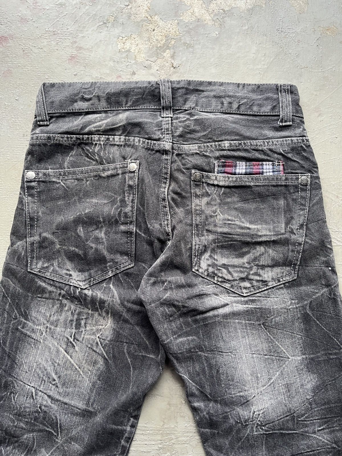 14th Addiction 2000s FLARE PUNK ACID WASH ROOT THREE NUMBER NINE STYLE Size US 31 - 17 Thumbnail