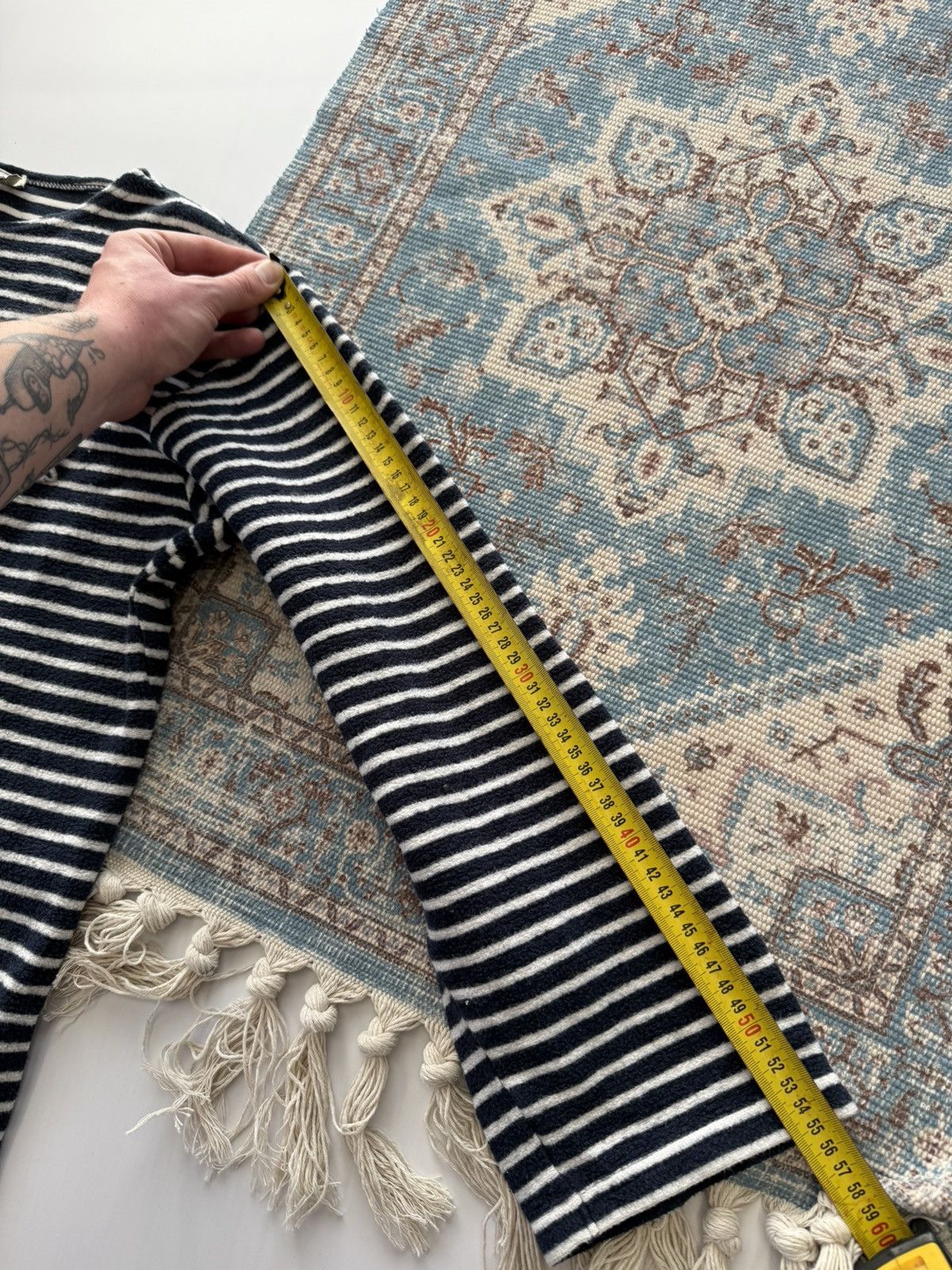 Maison Kitsune Maison Kitsune 4/5 Sleeve Stripe Sweatshirt Size US L / EU 52-54 / 3 - 10 Thumbnail