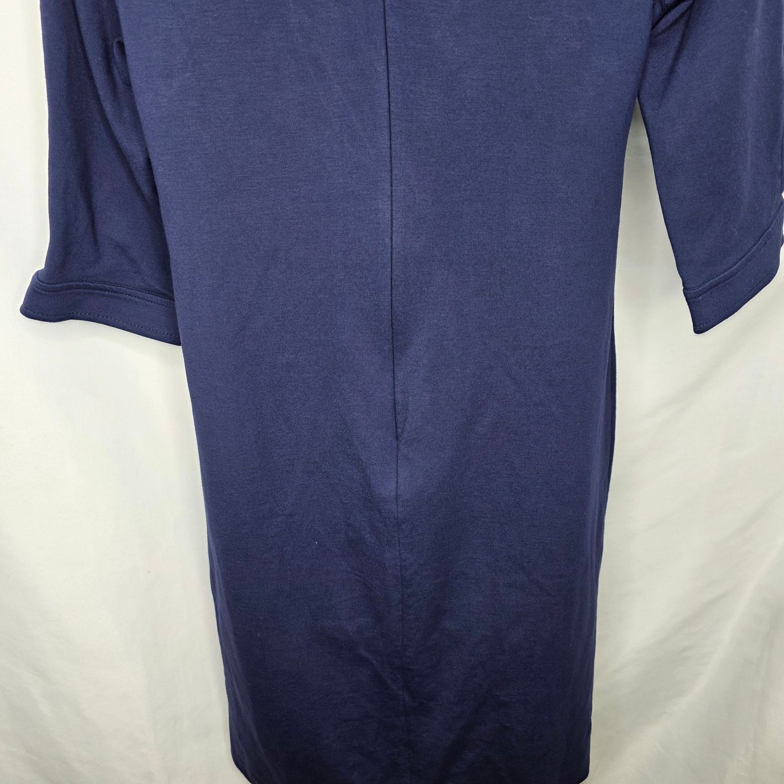 Other Talbots Blue Elbow length Sleeve Round Neck Sheath Dress Size S / US 4 / IT 40 - 9 Thumbnail